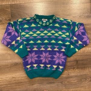 Vintage Fair Isle Wool Sweater